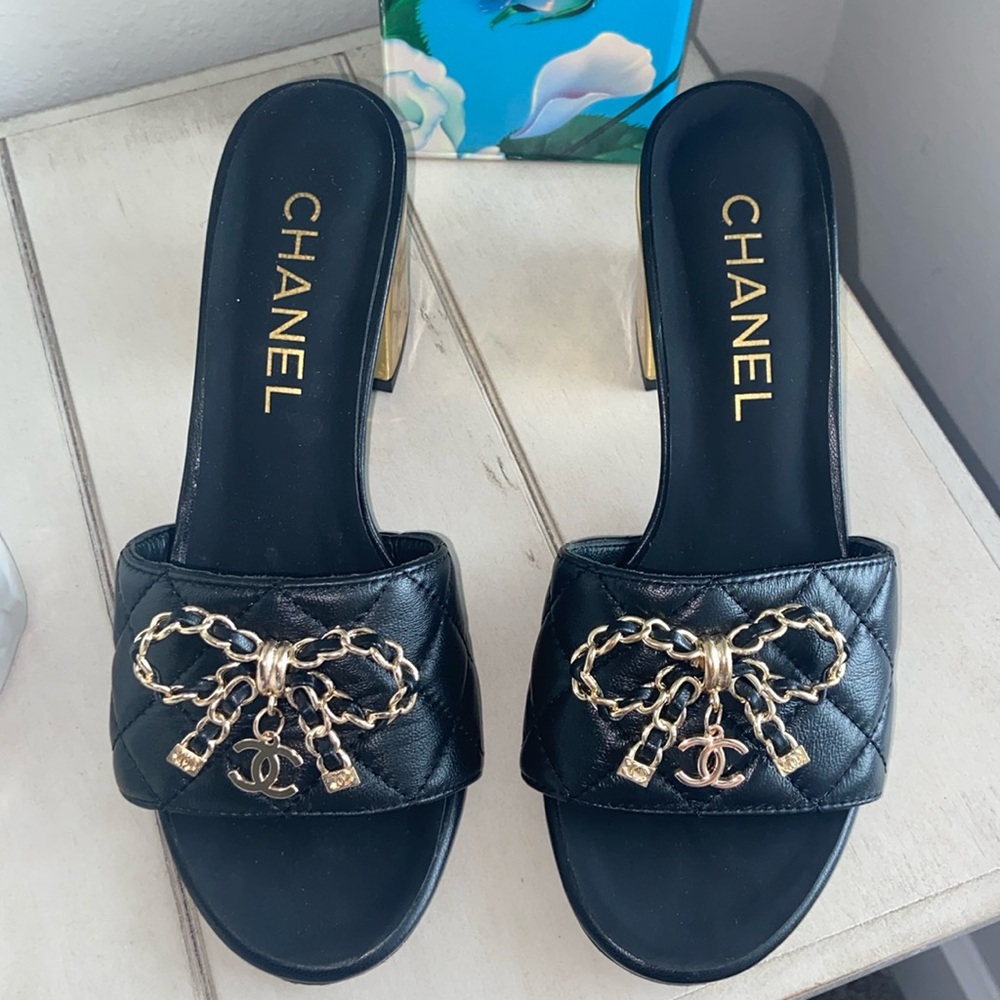 EUC Chanel Mules